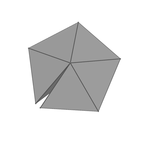 5 adjent tetrahedrons
